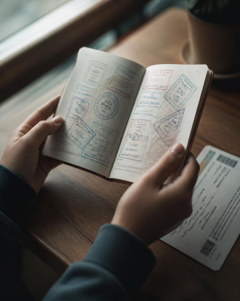 Student journaling in a notebook after a day of fieldwork abroad